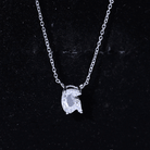 Rosec Jewels-Lab Grown Diamond 2 Carat G Initial Necklace for Women