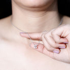 Rosec Jewels-Lab Grown Diamond 2 Carat G Initial Necklace for Women