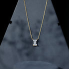 Rosec Jewels-Lab Grown 2 Carat Diamond Initial Necklace I with Certificate