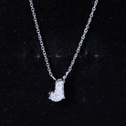 Rosec Jewels-Fancy Cut 2 Carat Lab Grown Diamond J Necklace for Women