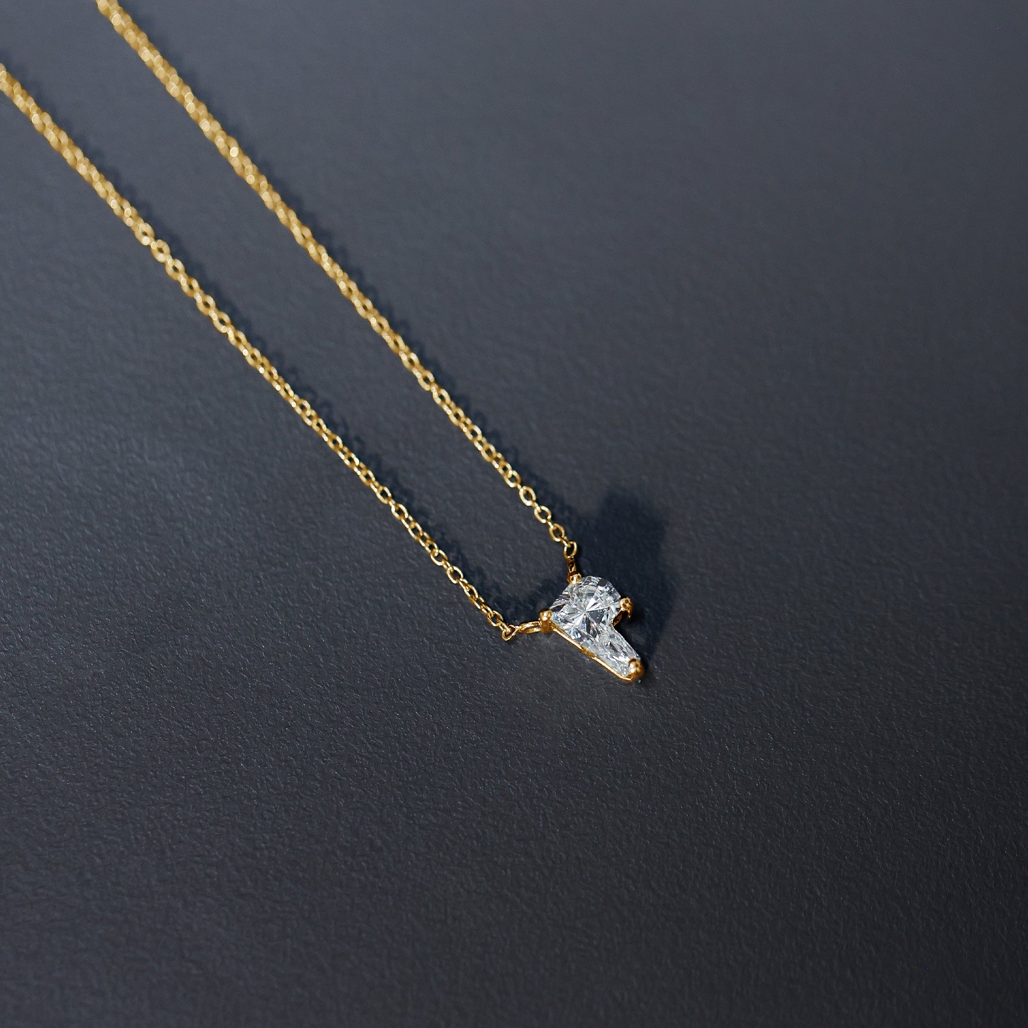 Rosec Jewels-2 Carat Lab Grown Diamond P Initial Necklace with Certificate