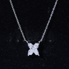 Rosec Jewels-Initial X Necklace with Certified Lab Grown Diamond 2 Carat