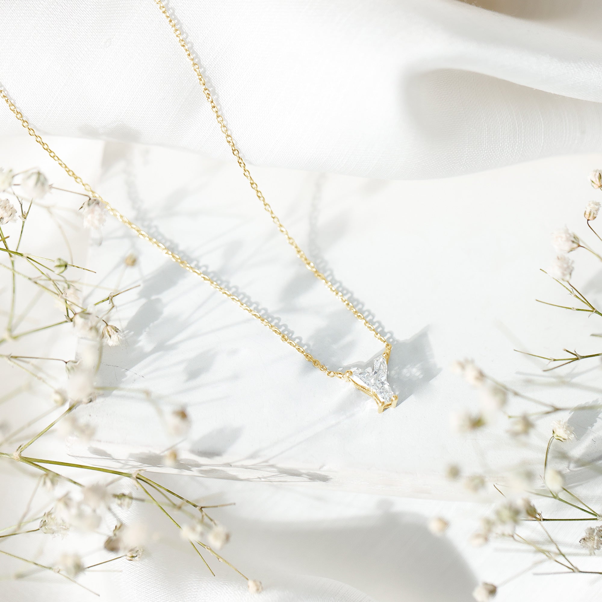 Rosec Jewels-Fancy 2 Carat Lab Created Diamond Letter Y Necklace with Chain