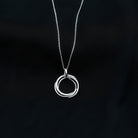 Rosec Jewels-1/4 CT Modern Eternity Pendant Necklace with Diamond