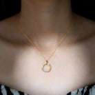 Certified Diamond Eternity Circle Necklace For Her Natural - ( HI-SI ) - Rosec Jewels