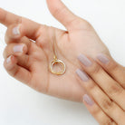 Certified Diamond Eternity Circle Necklace For Her Natural - ( HI-SI ) - Rosec Jewels