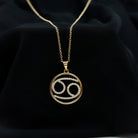 Certified Moissanite Cancer Zodiac Sign Necklace D-VS1 - Rosec Jewels