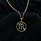 Certified Moissanite Scorpio Zodiac Pendant Necklace D-VS1 - Rosec Jewels
