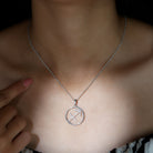 Certified Moissanite Sagittarius Zodiac Sign Necklace D-VS1 - Rosec Jewels