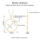 Certified Moissanite Sagittarius Zodiac Sign Necklace D-VS1 - Rosec Jewels