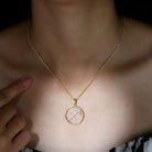 Certified Moissanite Sagittarius Zodiac Sign Necklace D-VS1 - Rosec Jewels