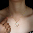 Certified Moissanite Zodiac Aquarius Pendant Necklace D-VS1 - Rosec Jewels