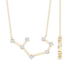 Certified Moissanite Constellation Sagittarius Zodiac Sign Necklace D-VS1 - Rosec Jewels