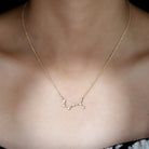 Certified Moissanite Constellation Scorpio Zodiac Necklace D-VS1 - Rosec Jewels