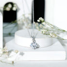 2 Carat Round Cubic Zirconia Solitaire Pendant Necklace AAAAA - Rosec Jewels