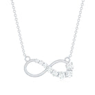 Certified Moissanite Infinity Necklace D-VS1 - Rosec Jewels