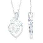 Certified Moissanite Designer Infinity Necklace With Chain D-VS1 - Rosec Jewels