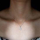 Certified Moissanite Infinity Pendant Necklace for Women D-VS1 - Rosec Jewels