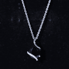 Natural 1.75 Carat Pear Shape Black Spinel Pendant Necklace with Diamond AAA - Rosec Jewels