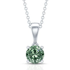 1 Carat Lab Created Vivid Green Diamond Solitaire Pendant with IGI Certificate Vivid Green - VS1 - Rosec Jewels