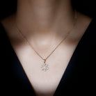 Certified Moissanite Snowflake Pendant Necklace for Women D-VS1 - Rosec Jewels