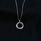 Certified Diamond Eternity Circle Necklace For Her Lab - ( EF-VS ) - Rosec Jewels