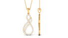 Rosec Jewels-Minimal Diamond Infinity Pendant in Pave Setting