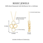 Rosec Jewels-Diamond Contemporary Pendant Necklace in Two Tone Gold