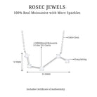 Certified Moissanite Aries Constellation Pendant Necklace - Rosec Jewels