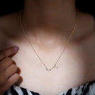 Moissanite Aries Constellation Necklace for Women D-VS1 - Rosec Jewels
