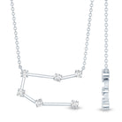 Certified Moissanite Gemini Constellation Necklace D-VS1 - Rosec Jewels