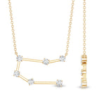 Certified Moissanite Gemini Constellation Necklace D-VS1 - Rosec Jewels
