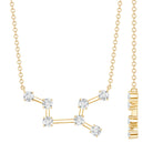 Moissanite Virgo Zodiac Constellation Necklace D-VS1 - Rosec Jewels