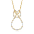 Certified Lab Grown Diamond Infinity Love Knot Necklace For Her Lab - ( EF-VS ) - Rosec Jewels