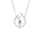 Rosec Jewels-Multi Gemstone New Mom Necklace in Sterling Silver