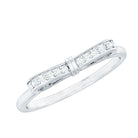 Rosec Jewels-Natural Diamond Bow Promise Ring for Women