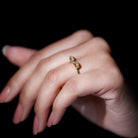 Rosec Jewels-Natural Diamond Bow Promise Ring for Women