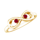 Rosec Jewels-Natural Ruby Infinity Promise Ring for Women