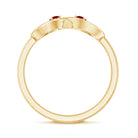 Rosec Jewels-Natural Ruby Infinity Promise Ring for Women