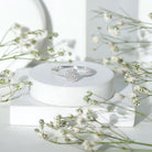 Brilliant Cut Diamond Engagement Ring in Illusion Setting Natural - ( HI-SI ) - Rosec Jewels