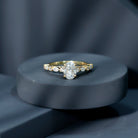 Oval Moissanite Solitaire Engagement Ring in Claw Setting D-VS1 - Rosec Jewels
