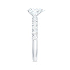 Rosec Jewels-Pear Shaped Moissanite Solitaire Engagement Ring