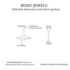 Rosec Jewels-Pear Shaped Moissanite Solitaire Engagement Ring