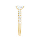 Rosec Jewels-Pear Shaped Moissanite Solitaire Engagement Ring