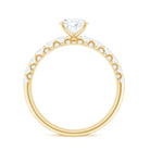 Rosec Jewels-Pear Shaped Moissanite Solitaire Engagement Ring