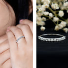 Rosec Jewels-Round Cut Diamond Stackable Eternity Band