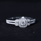 Certified Moissanite Vintage Inspired Engagement Ring D-VS1 - Rosec Jewels