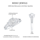Certified Moissanite Vintage Inspired Engagement Ring D-VS1 - Rosec Jewels