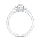 Certified Moissanite Vintage Inspired Engagement Ring D-VS1 - Rosec Jewels