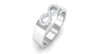 Certified Natural Diamond Infinity Band Ring Natural - ( HI-SI ) - Rosec Jewels